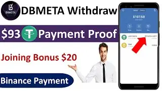DBMETA $93 Payment Proof 🤑। DBMETA Withdraw ।  DBM ।  Online income bd 2023 ।earn money online 2023
