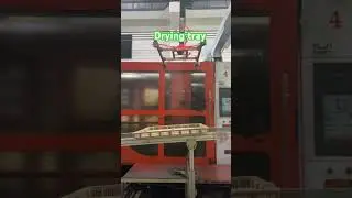 Have you seen the process of product injection molding processing?#dryingtray #plasticmould #factory