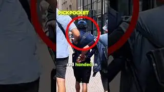 Undercover police officer ARREST Pickpocket 👮😰 #pickpocket