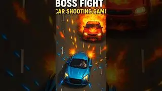 BOSS Fight in Car Shooting Game🔥 | Epic Highway Battle Begins! #gaming #shorts #cargame