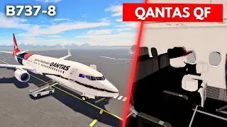 Qantas QF B737-800 (Economy) | ROBLOX Airline Flight Review