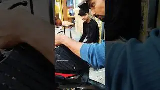 Pulsar 150 Black Radial Dume Design Upgrade! 🛵🖤 Stylish Bike Mod#Pulsar150 #BikeMods #radium #viral