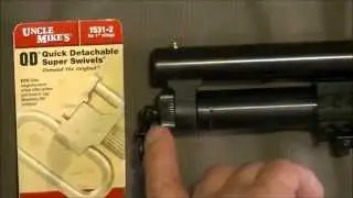 Uncle Mike's Quick Detachable Super 1 Inch Swivels Install On A Mossberg Maverick 88 How To DIY