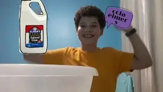 fazendo slime com cola elmer's s