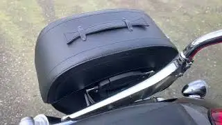SORTED ! Triumph Thunderbird  sissybar quick release saddlebag fixed! @CustomCruisersLimited