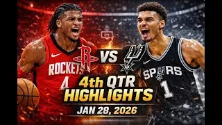 Houston Rockets vs San Antonio Spurs 4th Qtr Highlights Jan 28. 2026 | NBA today