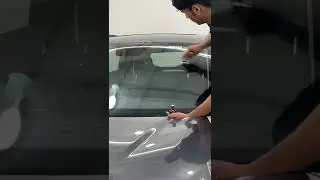 TATA NEXON application of glass #ceramicpro #ceramiccoating
