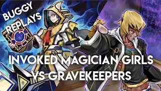 Invoked Magician Girls VS Gravekeepers - Buggy Replays (Yu-Gi-Oh! Duel Links)