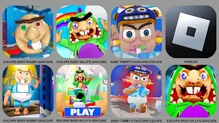 ROBLOX: ESCAPE BABY BOBBY DAYCARE, ESCAPE BABY BILLY'S DAYCARE, BABY TIMMY'S DAYCARE ESCAPE,......