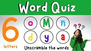 Scrambled Word Quiz | Jumbled Word Game | 6 Letter Words | 4K