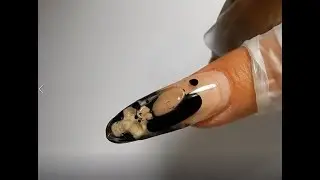 Lava Lamp Nail -------------- Filling My Nail with the Black Liquid