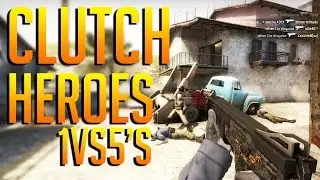 ►CSGO CLUTCH HERO'S : BEST 1VS5 CLUTCH ft.s1mple, scream, Fallen and more!