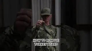 Quick and easy way to remove a turkey beard🦃 #adrenalineoutdoors #AO #turkey #hunting #bowhunting