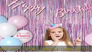 Pink Tinsel Curtain Party Backdrop - GREATRIL Glitter Foil Fringe Curtain Lilac Pink Party Decor St