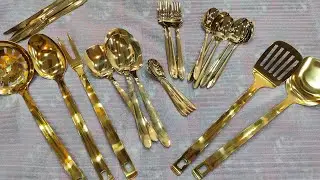 UK Imported High Quality Golden Spoon Lot. Order Now on Website ajtraders.com.pk