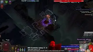 Toxic Rain Pathfinder going through Cruel Lab (Path of Exile Delve League)