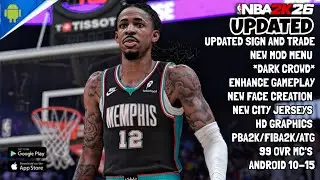UPDATED NBA2K20-2K26 | NEW CITY JERSEY | UPDATED SIGN AND TRADE | DARK CROWD | NEW FACE CREATION |