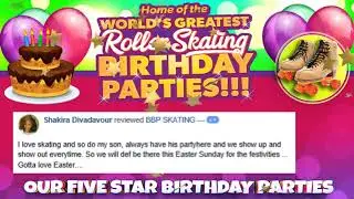 Home Of The World'S greatest Roller Skating Birthday Parties!