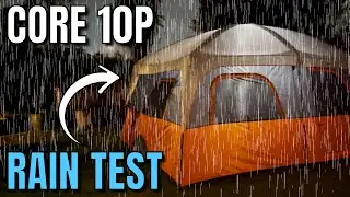 [RAIN TEST] Core 10-Person Straight Wall Cabin Tent