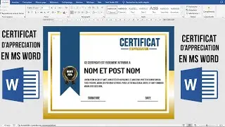 Comment créer un certificat d’appréciation en ms word 2023