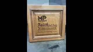 Laser application【80W】丨Customized engraved plaques for customers