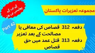 Articles/Dafas No. 312 & 313 PPC (Pakistan Penal Code) | Part 42 | KPK Police B1 exam.
