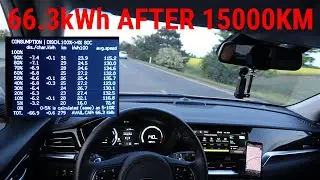 2x battery drain test | available battery power in my eNiro after 15000km