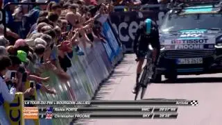 Chris Froome at the finish line - Stage 4 - Crit&eacute;rium du Dauphin&eacute; 2017