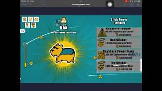 crazygames.com i got +infinity click power in capybara clicker and nan capybaras per second