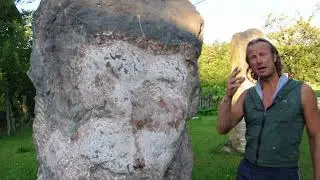 Ajax - Red Marble Sculpture. Ferdinand Boehme (short version)