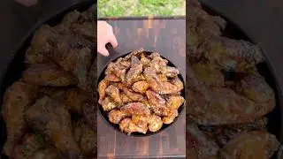 Smoked Lemon Pepper Chicken Wings 🔥 On my @HastyBakeGrills Legacy Smoker
