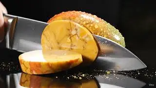 &ldquo;Cutting Marble Mango 🥭🪨 Pure ASMR  #ai #aiart #asmr #glasscutting #satisfying #asmrsounds