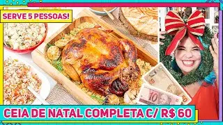 CEIA DE NATAL COMPLETA COM SÓ 60 REAIS | Serve 5 Pessoas e tem até Sobremesa! Receitas de Minuto 719