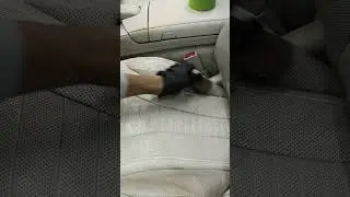 Car leather seats cleaning