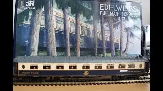 Unboxing CIWL Edelweiss Pullman Express Rivarossi  HR4390 model train H0 1:87 Hornby Model Railways​