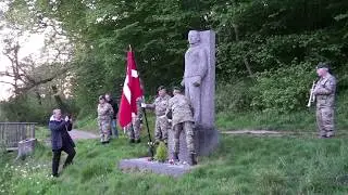 &Oslash;rum Hede  Tage Nielsen, modstandsmand  HJV markering 4  maj 2020