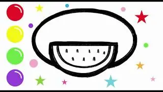 How to Draw Watermelon with Digital Media