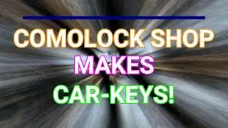 COMO Lock Shop 24/7 MAKES High-Security TRANSPONDER-Keys in MINUTES! WOW!