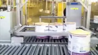 Banding Rolls of Insulation with the H2BI Indexing Arch Fully Automatic Plastic Banding Machine