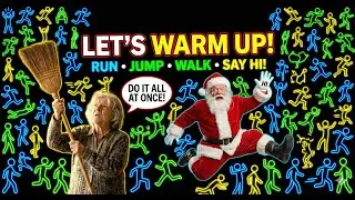 LET&rsquo;S WARM UP! Run, Jump, Walk & Say Hi | Fun Full Body Warm
