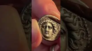 Ancient coin: Thessaly, Larissa Drachm 350-340 BC #coin #ancientmoney #ancientcoins #silver