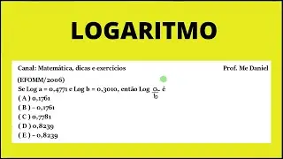 LOGARITMO | RESOLUÇÃO DE PROBLEMA