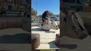 Boy vs Mechanical Bull at Everglades Seafood Fest, Boy Loses . . . . .