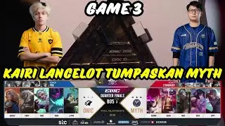 KAIRI LANCELOT TUMPASKAN MYTH❗ONIC ID VS MYTHIC SHEAL GAME 3 MSC EWC 2025❗