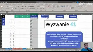 Excel Formuły - tworzenie kombinacji i wariancji z powtórzeniami i bez  - Wyzwanie 41
