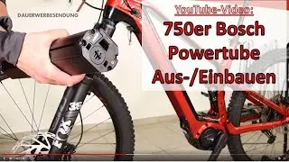 Conway E-Fully 750er E-Bike Akku ausbauen/einbauen - Bosch Powertube entnehmen