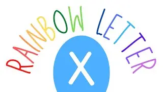 Learn to Write | Lowercase Letter x | Rainbow Letters for Kids
