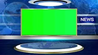 green screen virtual studio with anchor hd | copyright free