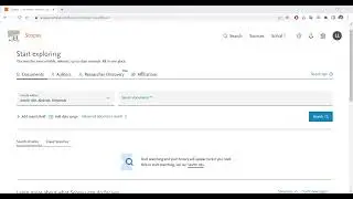 Search Research Articles using Scopus Database