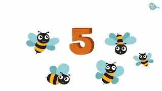Learn To Count - Number Counting To 5! The Bees - Kids Art Cartoon